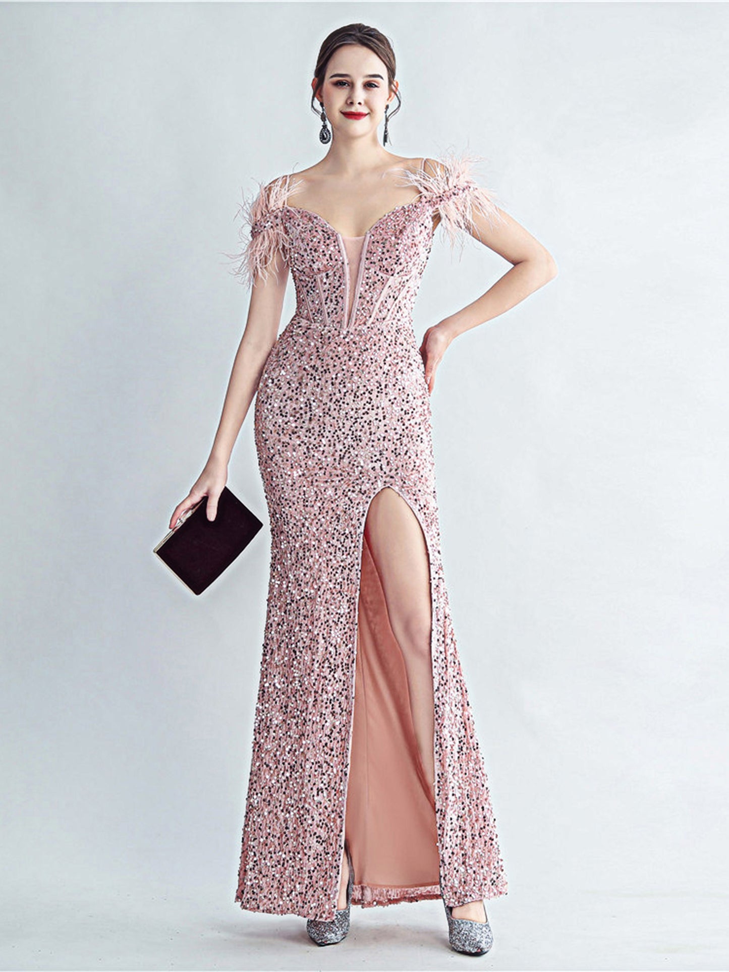 Women's 2025 Luxury Slim Evening Dress for Banquets and Celebrities