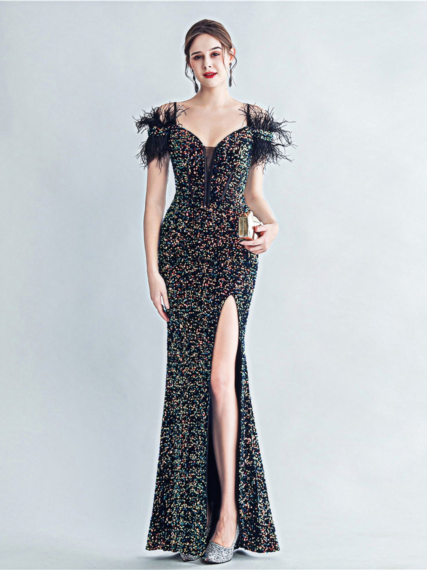 Women's 2025 Luxury Slim Evening Dress for Banquets and Celebrities