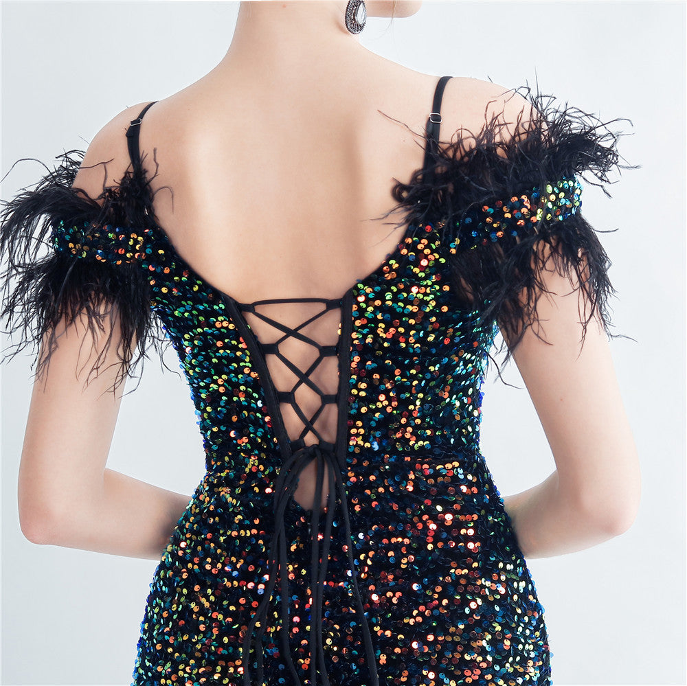 Women's 2025 Luxury Slim Evening Dress for Banquets and Celebrities