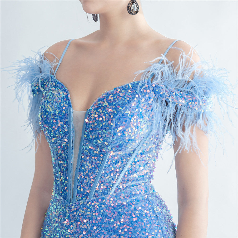 Women's 2025 Luxury Slim Evening Dress for Banquets and Celebrities