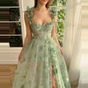 Small Fresh Butterfly Medium-Length Dress with A-Line Puffy Skirt for Stage Performance