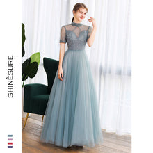 Elegant Lace Sequin Evening Dress for Banquet and Adult Ceremony (No Return)