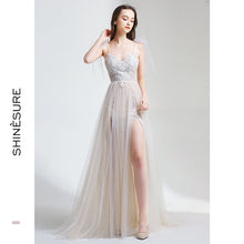 Elegant Lace Sequin Evening Dress for Banquet and Adult Ceremony (No Return)