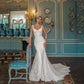 European-American Sexy Lace Backless Deep V Sleeveless Long Tail Evening Dress