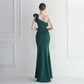 Noble One-Shoulder Ruffle Evening Dress