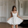 Travel Photography Light Wedding Dress, Daily Wear, Lace Tube Top, Short Skirt