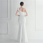 Noble One-Shoulder Ruffle Evening Dress