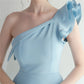 Noble One-Shoulder Ruffle Evening Dress