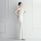 Noble One-Shoulder Ruffle Evening Dress